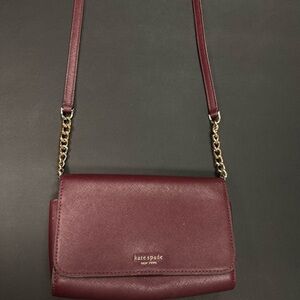 Kate Spade Burgundy Crossbody Bag